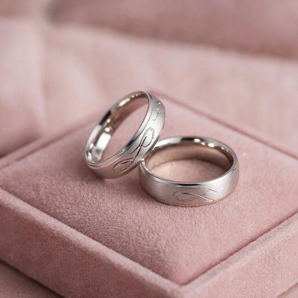 Серебряные обручальные кольца